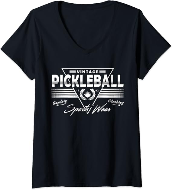 Womens Pickleball VNeck TShirt Clothing